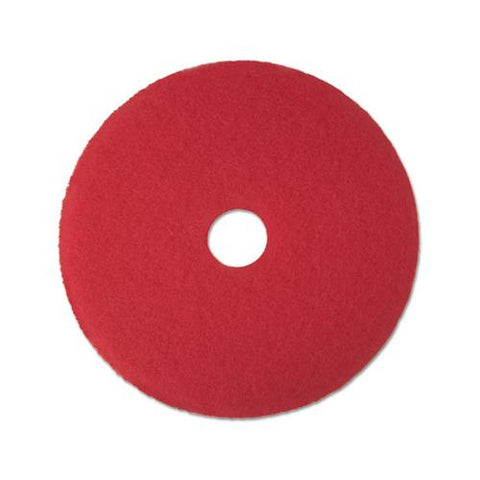 Low-speed Buffer Floor Pads 5100, 15" Diameter, Red, 5-carton