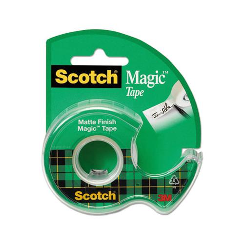 Magic Tape In Handheld Dispenser, 1" Core, 0.75" X 25 Ft, Clear