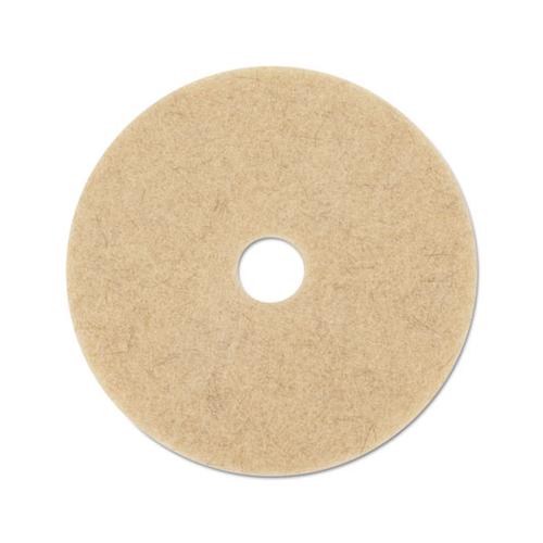 Ultra High-speed Natural Blend Floor Burnishing Pads 3500, 27" Dia., Tan, 5-ct