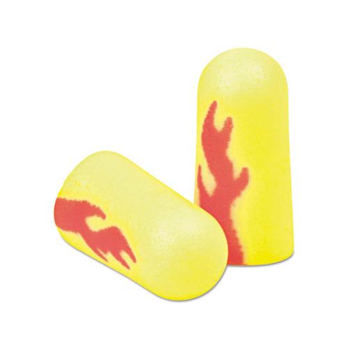 E·a·rsoft Blasts Earplugs, Uncorded, Foam, Yellow Neon-red Flame, 200 Pairs