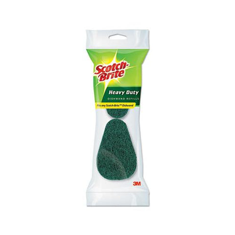 Refill Sponge Heads For Heavy-duty Dishwand, 2-pack