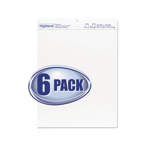 Easel Pad, 25 X 30, White, 30 Sheets, 6-pack