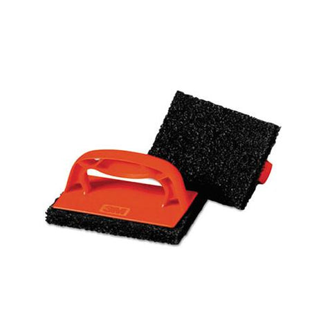 Scotchbrick Griddle Scrubber, 4 X 6 X 3, Red-brown, 4 Per Pack