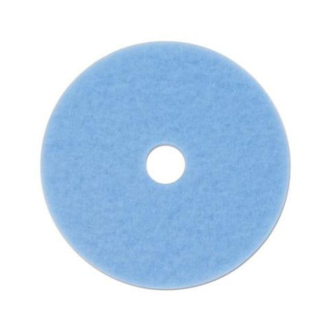 Hi-performance Burnish Pad 3050, 20" Diameter, Sky Blue, 5-carton