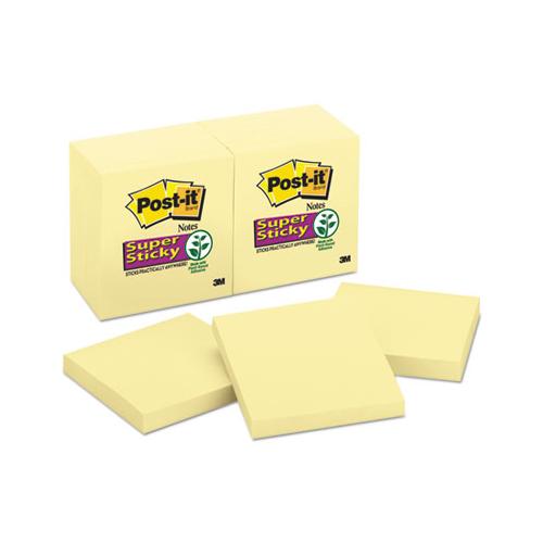 Canary Yellow Note Pads, 3 X 3, 90-sheet, 12-pack