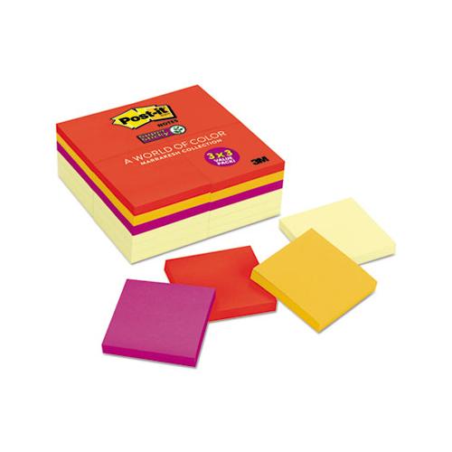 Note Pads Office Pack, 3 X 3, Canary Yellow-marrakesh, 90-sheet, 24-pack