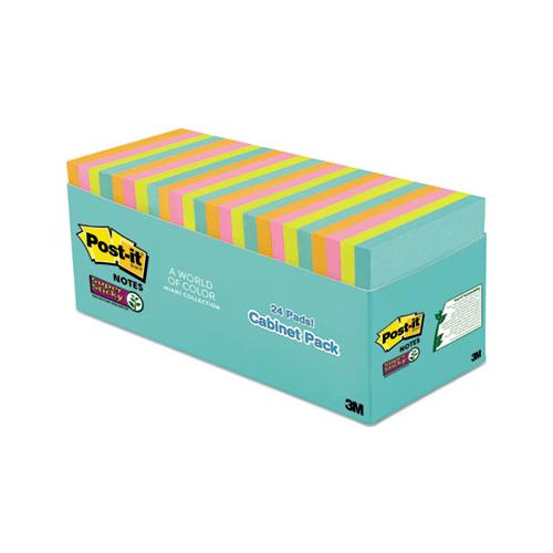 Pads In Miami Colors, 3 X 3, 70-pad, 24 Pads-pack