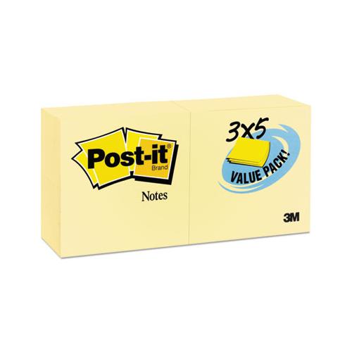 Original Pads In Canary Yellow, 3 X 5, 90-sheet, 24-pack