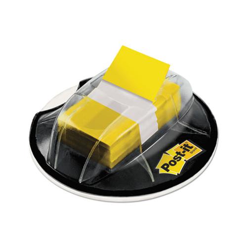 Page Flags In Desk Grip Dispenser, 1 X 1 3-4, Yellow, 200-dispenser