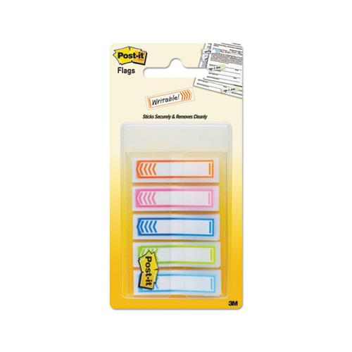 Arrow 1-2" Page Flags, Five Assorted Bright Colors, 100-pack