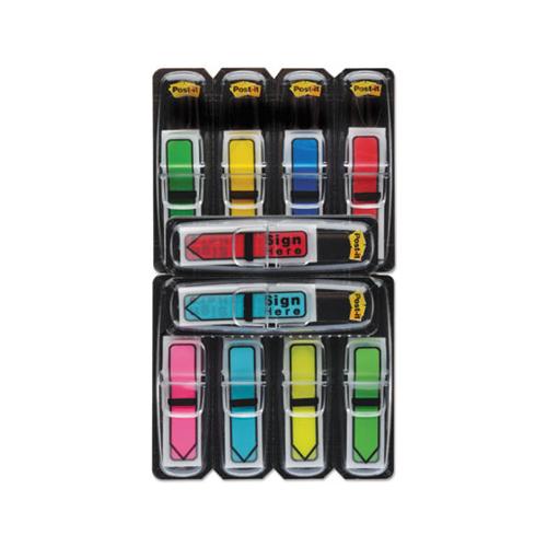 Arrow 1-2" Page Flags, Assorted Primary-brights, 252-pack