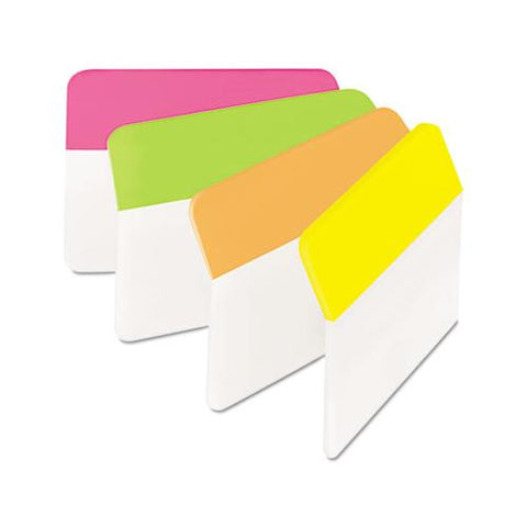 2" Angled Tabs, 1-5-cut Tabs, Assorted Brights, 2" Wide, 24-pack