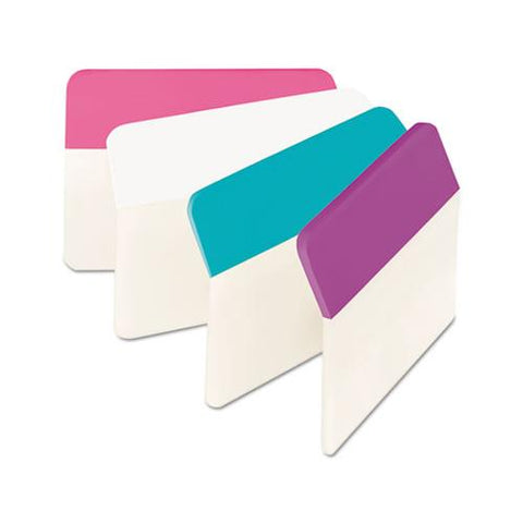 2" Angled Tabs, 1-5-cut Tabs, Assorted Pastels, 2" Wide, 24-pack