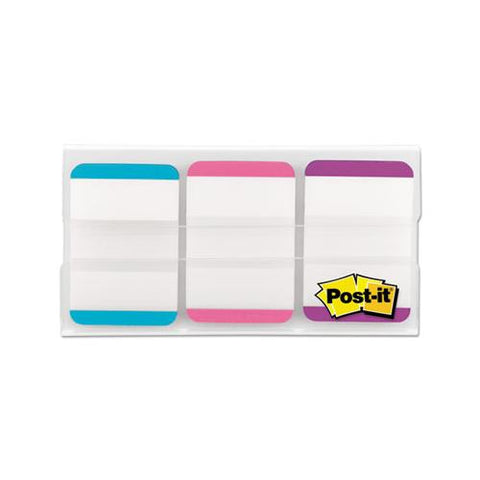 1" Tabs, 1-5-cut Tabs, Lined, Assorted Pastels, 1" Wide, 66-pack