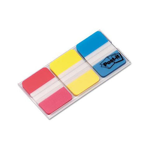 1" Tabs, 1-5-cut Tabs, Assorted Primary Colors, 1" Wide, 66-pack
