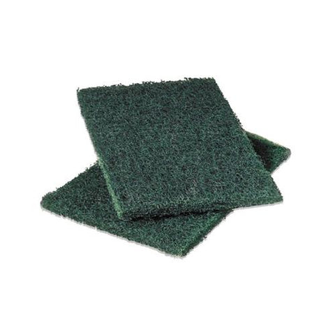 Commercial Heavy-duty Scouring Pad, Green, 6 X 9, 12-pack