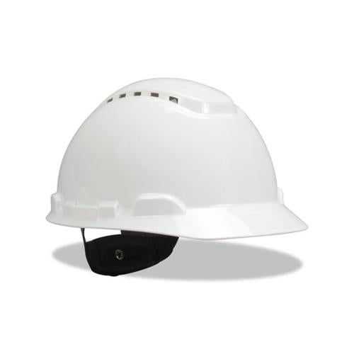 H-700 Series Hard Hat With Four Point Ratchet Suspension, Vented, White