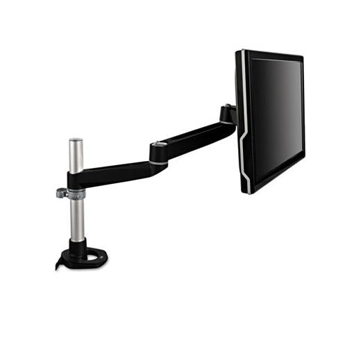 Dual-swivel Monitor Arm, 4.5w X 19.5d X 18.5h, Black-gray