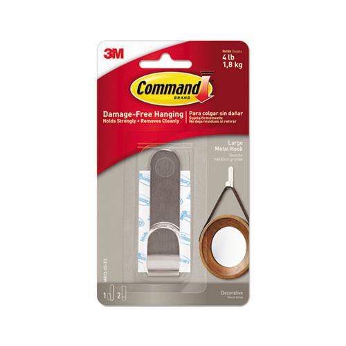 Decorative Hooks, Large, 1 Hook And 2 Strips-pack
