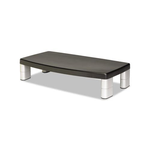 Extra-wide Adjustable Monitor Stand, 20 X  12 X 1 To 5 7-8, Black