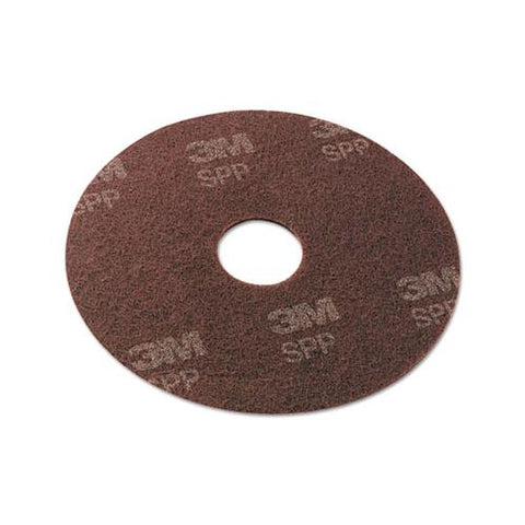 Surface Preparation Pad, 17" Diameter, Maroon, 10-carton