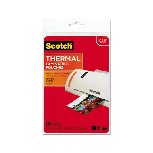 Laminating Pouches, 5 Mil, 4.33" X 6.33", Gloss Clear, 20-pack