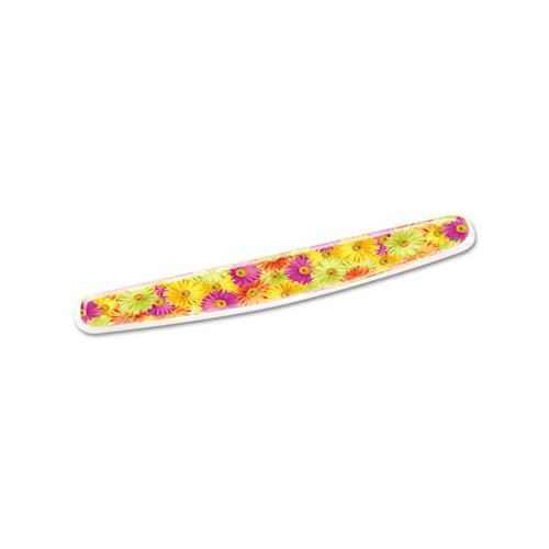 Fun Design Clear Gel Keyboard Wrist Rest, Daisy Design