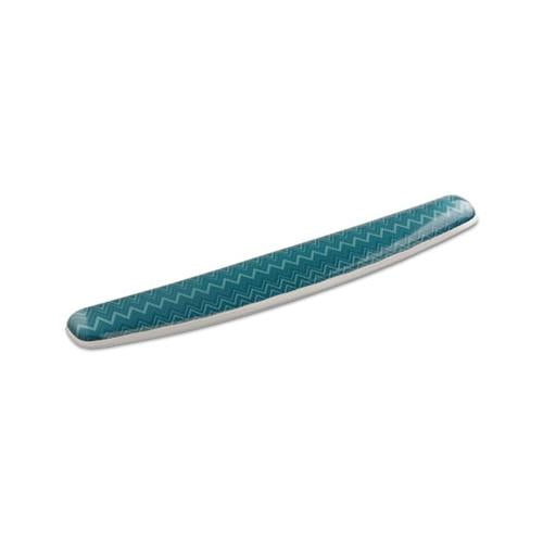 Fun Design Clear Gel Keyboard Wrist Rest, 2 3-4" X 18", Chevron Design