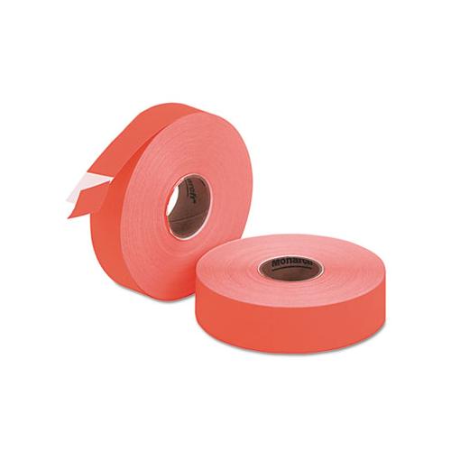 Easy-load Two-line Labels For Pricemarker 1136, 0.63 X 0.88, Fluorescent Red, 1,750-roll, 2 Rolls-pack