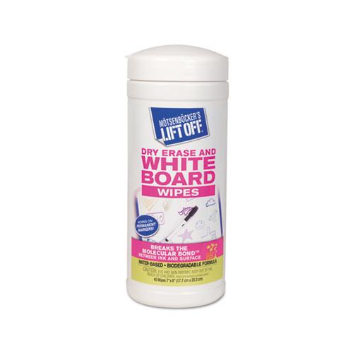 Dry Erase Cleaner Wipes, 7 X 12, 40-canister