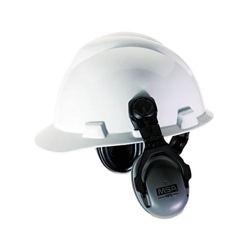Hpe Cap-mounted Earmuffs, 27nrr, Gray-black