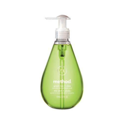 Gel Hand Wash, Green Tea And Aloe, 12 Oz Pump Bottle