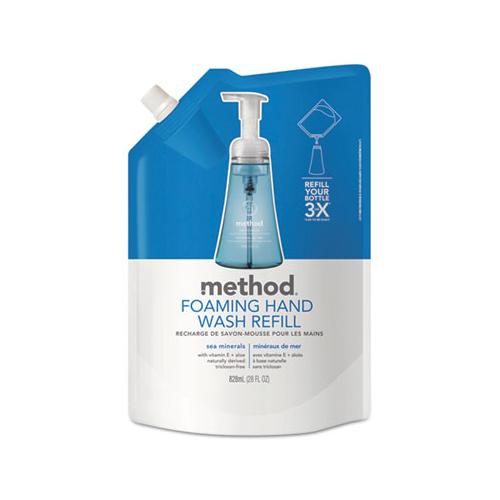 Foaming Hand Wash Refill, Sea Minerals, 28 Oz Pouch, 6-carton