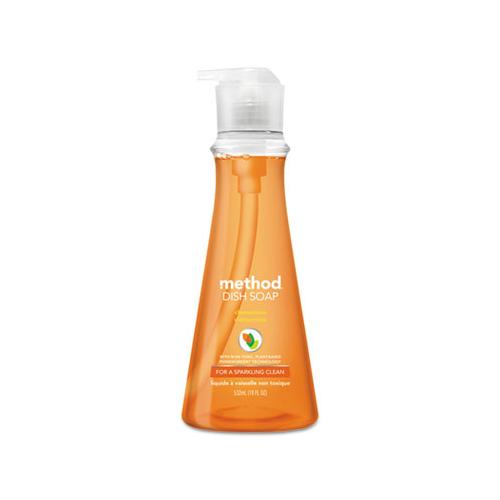 Dish Soap, Clementine, 18 Oz Pump Bottle, 6-carton