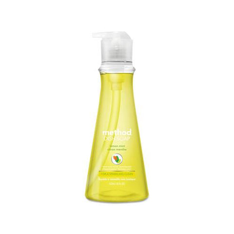 Dish Soap, Lemon Mint, 18 Oz Pump Bottle, 6-carton