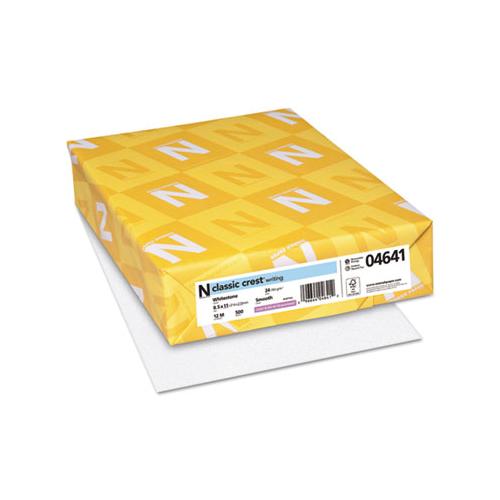 Classic Crest Stationery Writing Paper, 24 Lb, 8.5 X 11, Whitestone, 500-ream