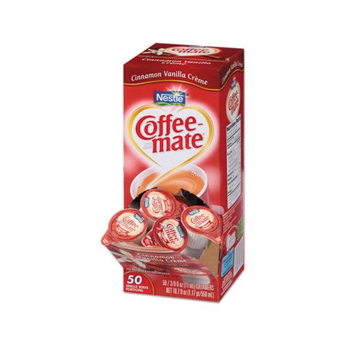 Liquid Coffee Creamer, Cinnamon Vanilla, 0.38 Oz Mini Cups, 50-box, 4 Boxes-carton, 200 Total-carton