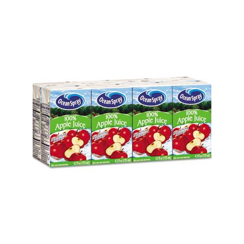 Aseptic Juice Boxes, 100% Apple, 4.2oz, 40-carton