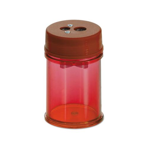 Pencil-crayon Sharpener, 1.38" Dia. X 2.13", Red, 8-pack
