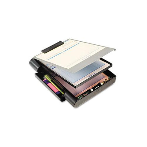 Recycled Plastic Forms Holder, 3-4" Capacity, Holds 9w X 12h, Black