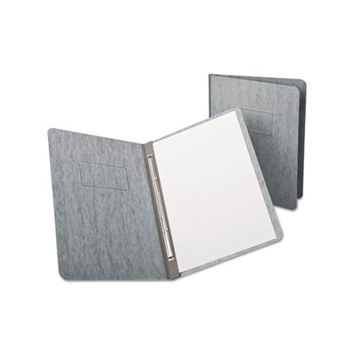 Pressguard Coated Cover, Prong Clip, Letter, 3" Capacity, Gray