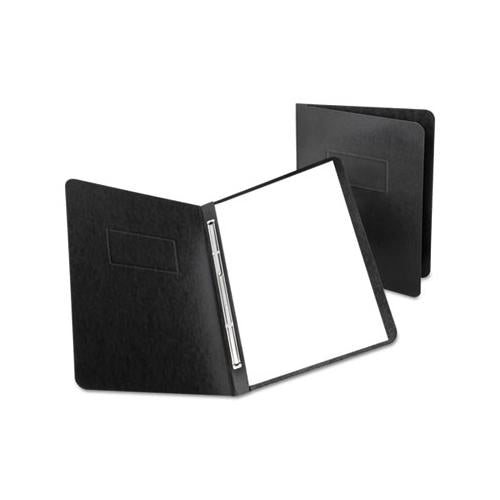 Pressguard Coated Report Cover, Prong Clip, Letter, 3" Capacity, Black