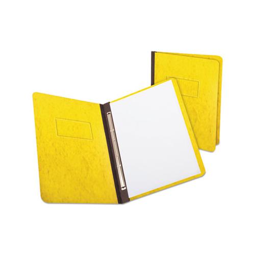 Pressguard Report Cover, Prong Clip, Letter, 3" Capacity, Yellow