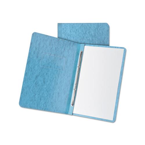 Pressboard Report Cover, 2 Prong Fastener, Letter, 3" Capacity, Light Blue