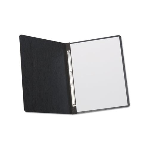 Pressboard Report Cover, 2 Prong Fastener, Letter, 3" Capacity, Black
