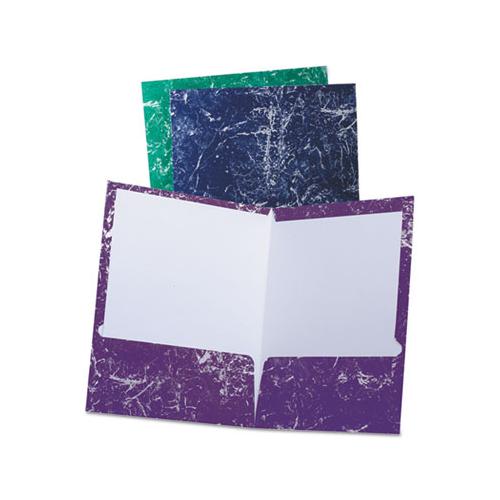 Marble High Gloss Portfolio, Charcoal-green-navy-purple