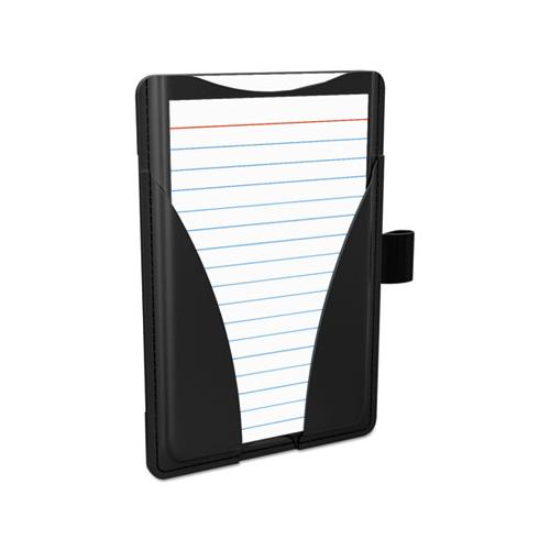 At Hand Note Card Case, 25 Capacity, 3 3-4d X 5 1-2w, Black