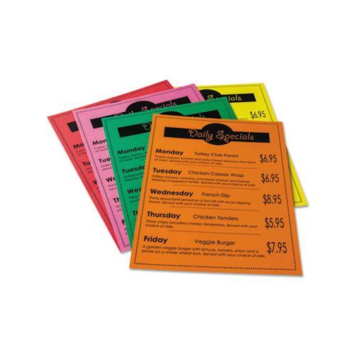 Array Card Stock, 65lb, 8.5 X 11, Assorted Bright Colors, 50-pack