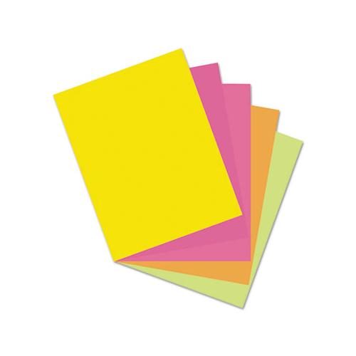 Array Card Stock, 65lb, 8.5 X 11, Assorted Hyper Colors, 50-pack