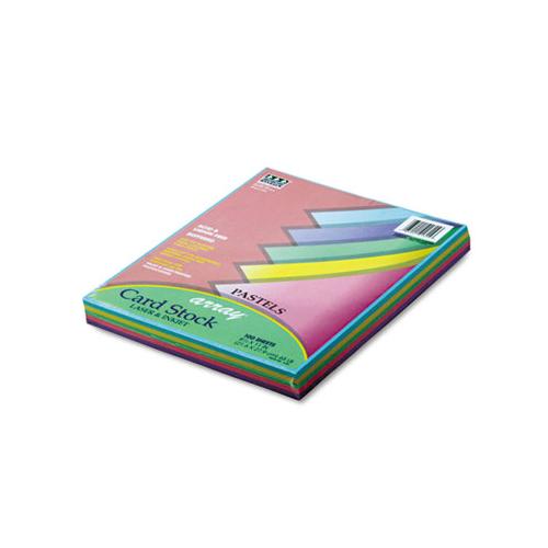 Array Card Stock, 65lb, 8.5 X 11, Assorted Pastel Colors, 100-pack